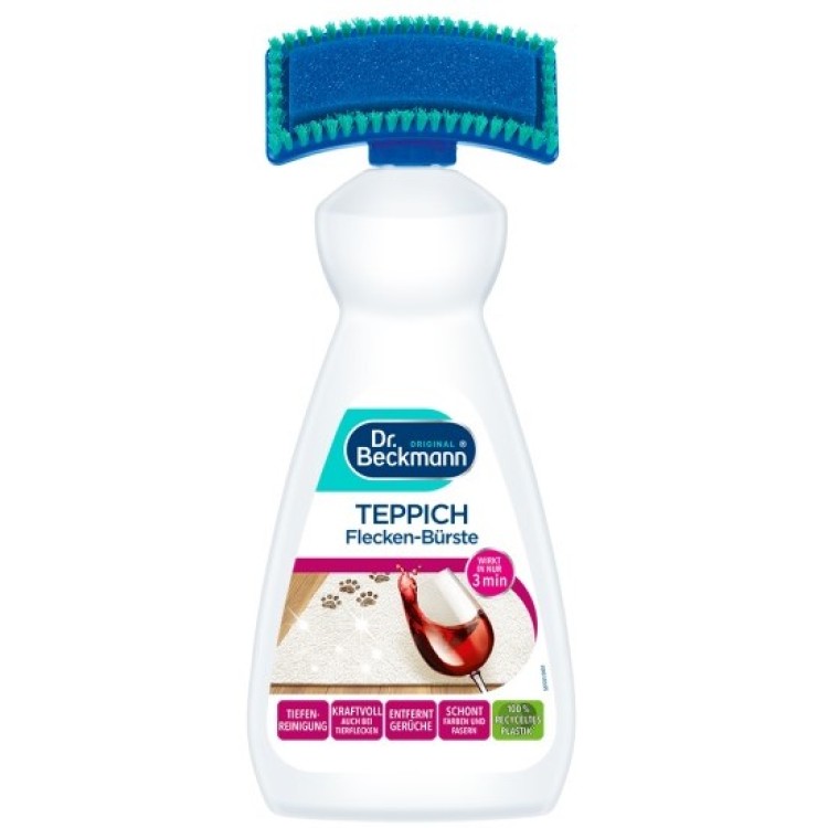 DR BECKMANN TEPPICH & FLECKEN BURSTE kilimų dėmių valiklis su šepetėliu 650 ml