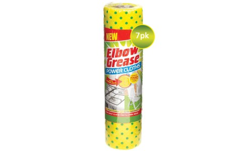 ELBOW GREASE POWER CLOTHS paviršių valymo šluostės 7 vnt