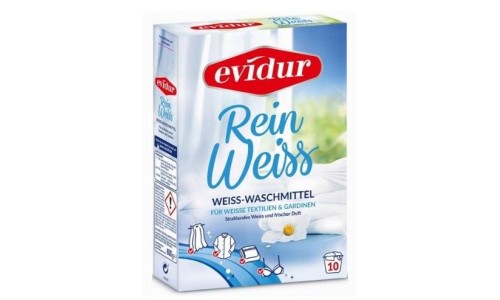 EVIDUR REIN WEISS skalbimo milteliai baltoms užuolaidoms  600 g