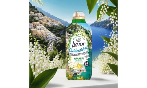 LENOR OUTDOORABLES AMALFI koncentruotas audinių minkštiklis 966 ml