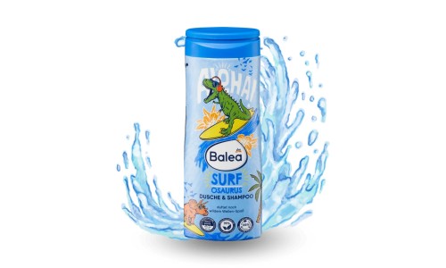 BALEA SURFOSAURUS vaikiškas dušo gelis-šampūnas 300 ml