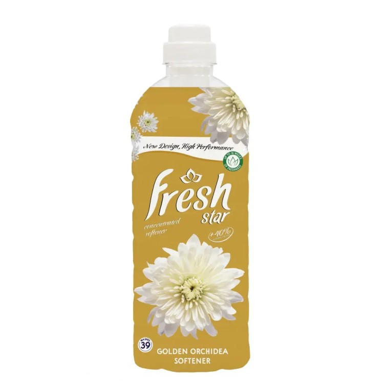 FRESH STAR SOFTENER GOLDEN ORCHIDEA audinių minkštiklis 900 ml