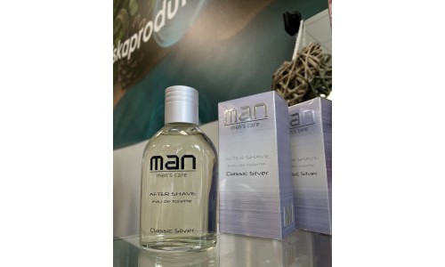 MAN CLASSIC SILVER tualetinis vanduo vyrams po skutimosi 100 ml
