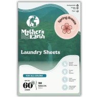 MOTHERS EARTH LAUNDRY SHEETS SPRING BREEZE ekologiški skalbimo lapeliai 30 vnt