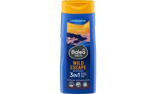 BALEA MEN DUSCHGEL WILD ESCAPE  3in1 vyriškas dušo gelis 300 ml