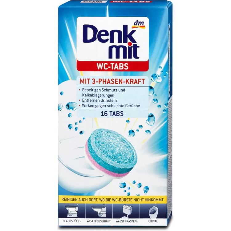 DENKMIT WC TABS tualeto tabletės 16 vnt