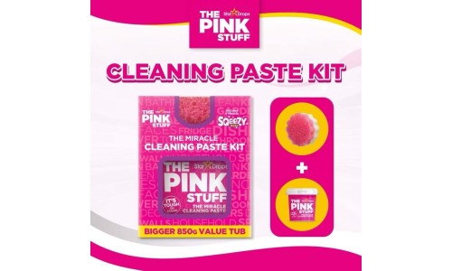THE PINK STUFF valymo pasta su dvipuse valymo kempinėle 850 g