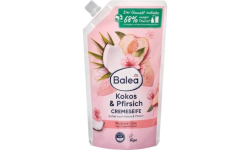 BALEA kokosų ir persikų kvapo skysto muilo papildymas 500 ml
