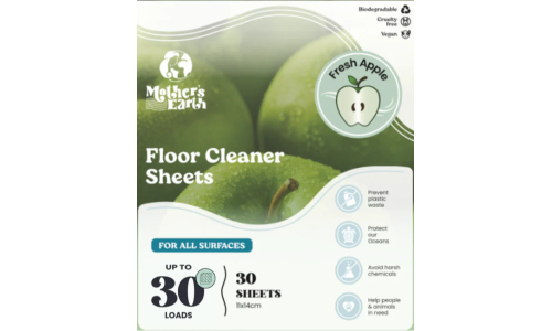 MOTHERS EARTH FLOOR CLEANER ekologiški grindų plovimo lapeliai 30 vnt