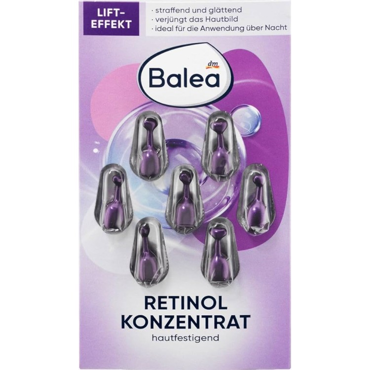 BALEA RETINOL veido ampulės su retinoliu 7 vnt