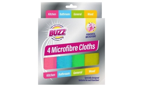 BUZZ MICROFIBRE CLOTH mikropluošto šluostės 3 vnt