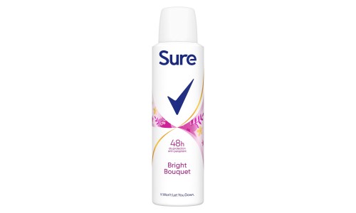 SURE BRIGHT BOUQET ESSENTIALS purškiamas dezodorantas moterims 150 ml