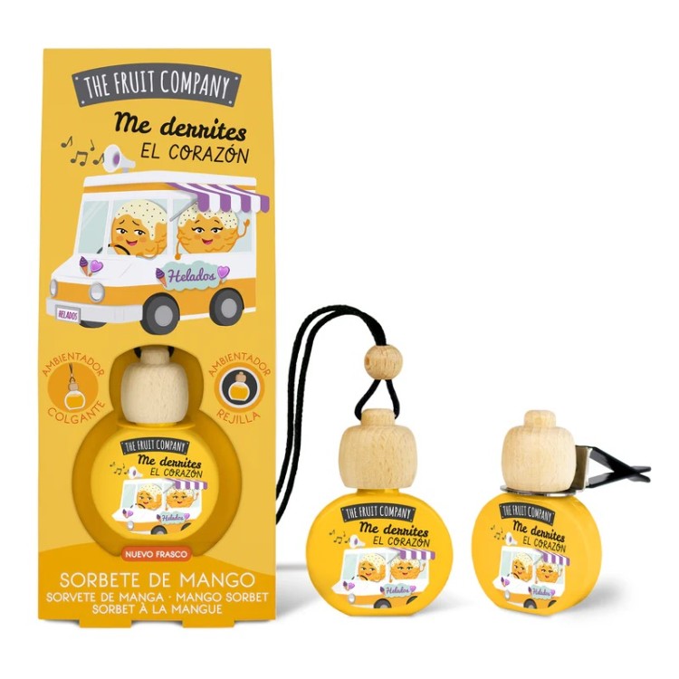 THE FRUIT COMPANY automobilių oro gaiviklis mangų kvapo 5 ml