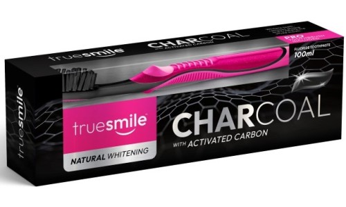 TRUESMILE NATURAL WHITENING dantų šepetėlis + dantų pasta 100 ml