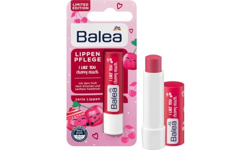 BALEA CHERRY AND VANILLA lupų balzamas su spalva 4,8g