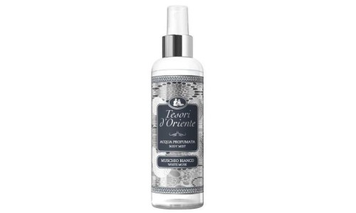 TESORI D'ORIENTE ACQUA PROFUMATA MUSCHIO BIANCO parfumuota kūno dulksna 200 ml TESORI D'ORIENTE ACQUA PROFUMATA MUSCHIO BIANCO parfumuota kūno dulksna 200 ml