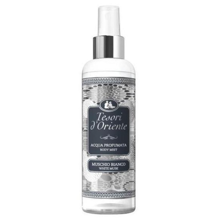 TESORI D'ORIENTE ACQUA PROFUMATA MUSCHIO BIANCO parfumuota kūno dulksna 200 ml
