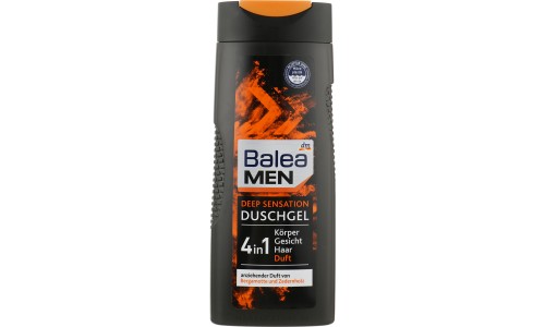 BALEA MEN DUSCHGEL DEEP SENSATION 3in1 vyriškas dušo gelis 300 ml
