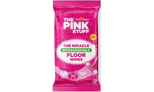 THE PINK STUFF FLOOR WIPES grindų valymo servetėlės 20 vnt