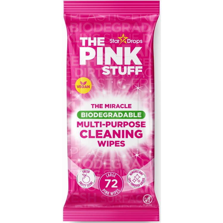 THE PINK STUFF MULTI PURPOSE WIPES universalios valymo servetėlės 72 vnt
