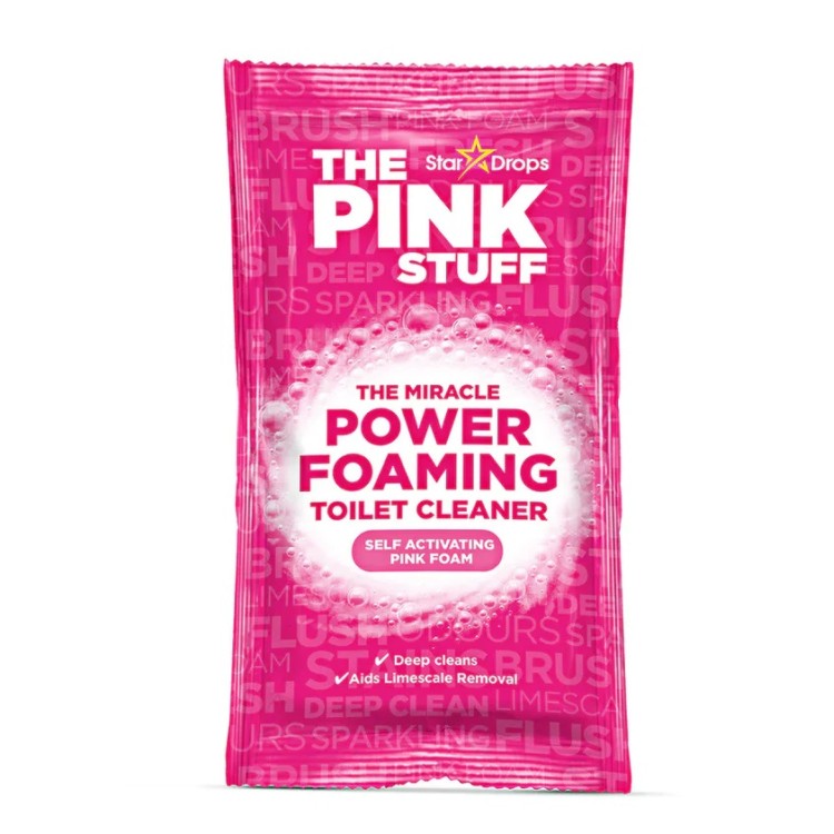 THE PINK STUFF POWER FOAMING tualeto valymo milteliai 3 x 100 g