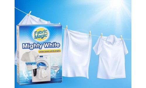 SWIRL MAGIC MIGHTY WHITE baltos spalvos skalbinių atnaujinimo servetėlės 12 vnt