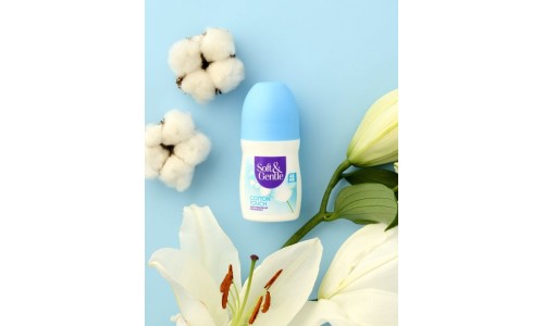SOFT ROLL ON COTTON rutulinis dezodorantas moterims 50 ml