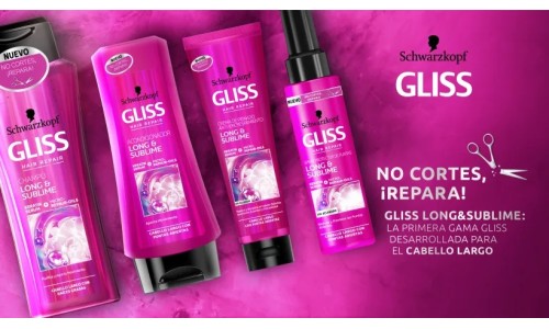SCHWARZKOPF GLISS  LONG SUBLIME plaukų šampūnas 400ml