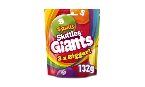 SKITTLES POUCH GIANTS FRUIT žirniukai 109 g