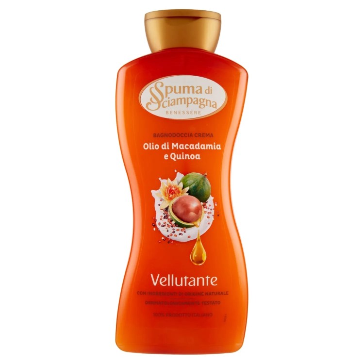 SPUMA DI CIAMPAGNA OLIO DI MACADAMIA dušo pienelis 650 ml