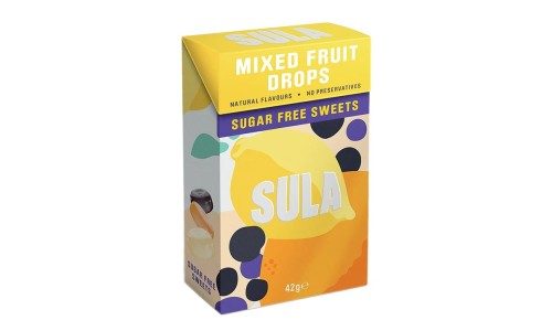 SULA FRUIT MIX SUGAR FREE becukriai saldainiai 42 g