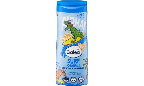 BALEA SURFOSAURUS vaikiškas dušo gelis-šampūnas 300 ml