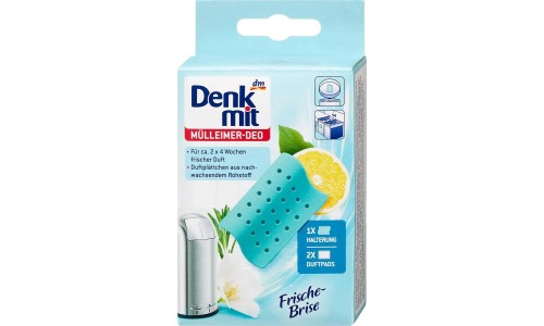 DENKMIT MULLEIMER DEO FRISCHE BRISE šiukšliadėžių gaiviklis 2 vnt