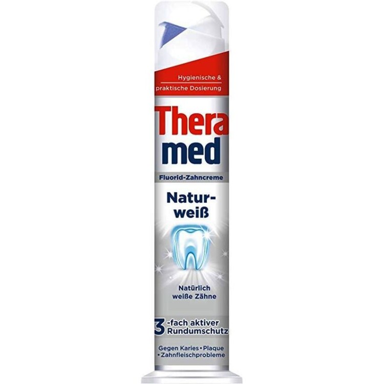 THERAMED NATUR WEISS balinanti dantų pasta 100 ml