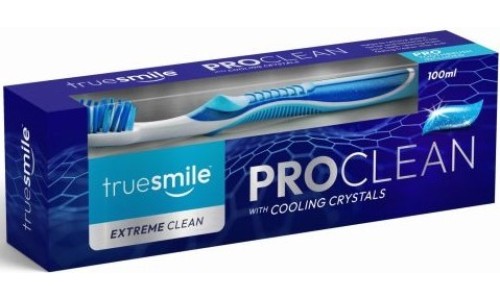 TRUESMILE EXTREME CLEAN dantų šepetėlis + dantų pasta 100 ml