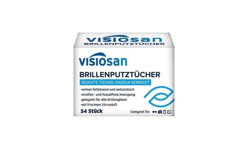 VISIOSAN servetėlės akiniams 52 vnt