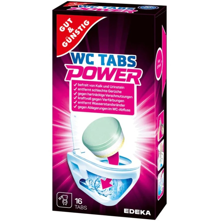 GUT GÜNSTIG WC tabletės, 16 vnt