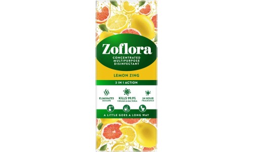 ZOFLORA LEMON ZING koncentruotas dezinfektantas-valiklis 250ml