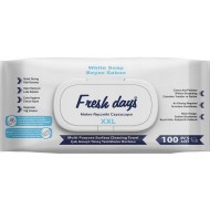 FRESH DAYS XXL universalios drėgnos servetelės 100 vnt