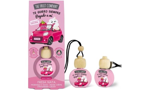 THE FRUIT COMPANY automobilių oro gaiviklis braškių kvapo 5 ml
