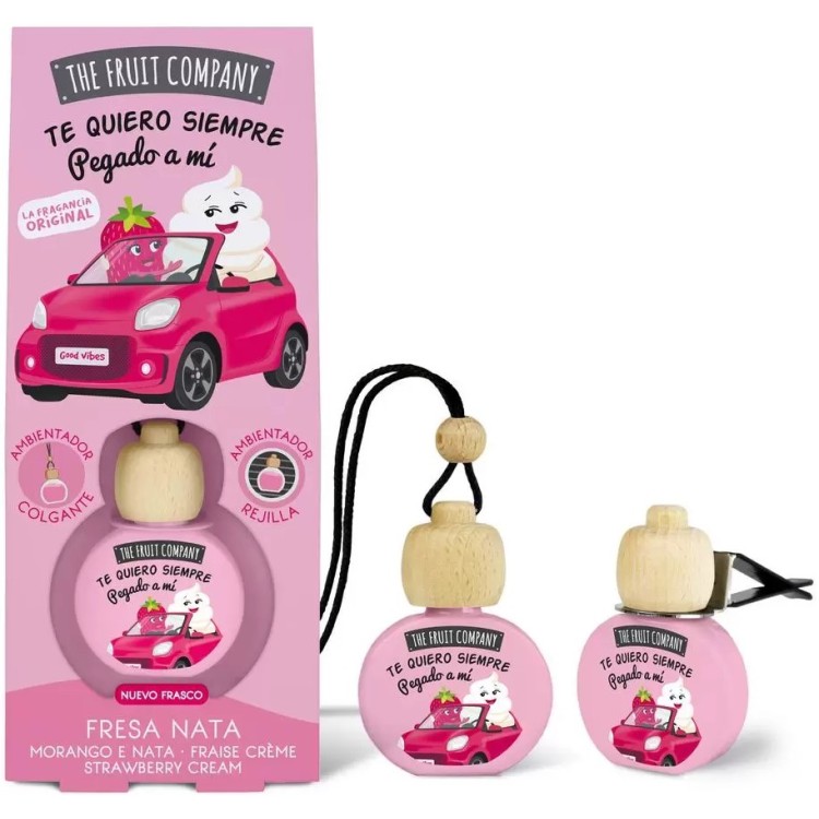 THE FRUIT COMPANY automobilių oro gaiviklis braškių kvapo 5 ml