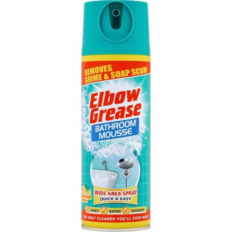 ELBOW GREASE BATHROOM MOUSSE LEMON vonios valymo putos 400 ml
