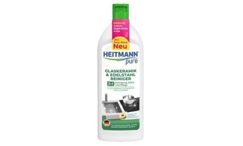 HEITMAN PURE GLASKERAMIK REINIGER 3IN1 stiklo keramikos ir nerūdijančio plieno valiklis 250 ml
