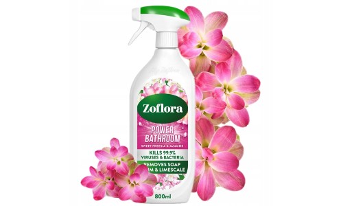ZOFLORA BATHROOM SPRAY SWEET FRESIA & JASMINE vonios kambario valiklis 800 ml